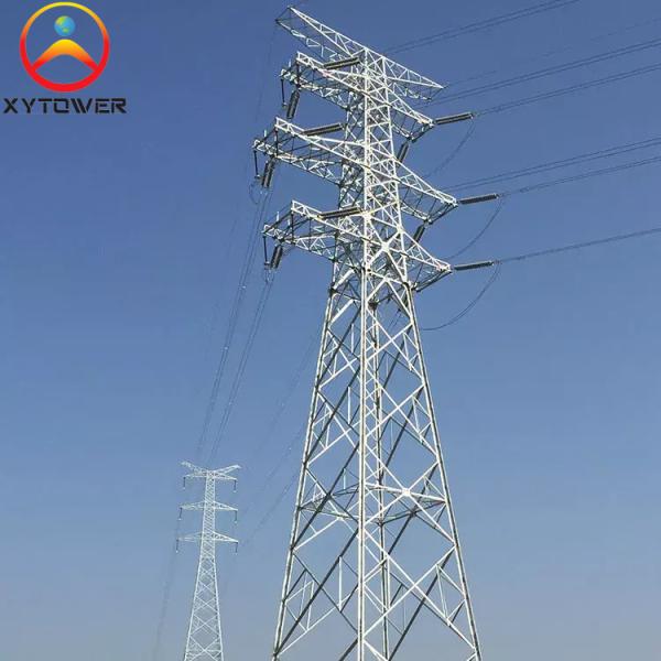 Multi-circuit Galvanized Lattice Steel Electric Power Transmission Towers