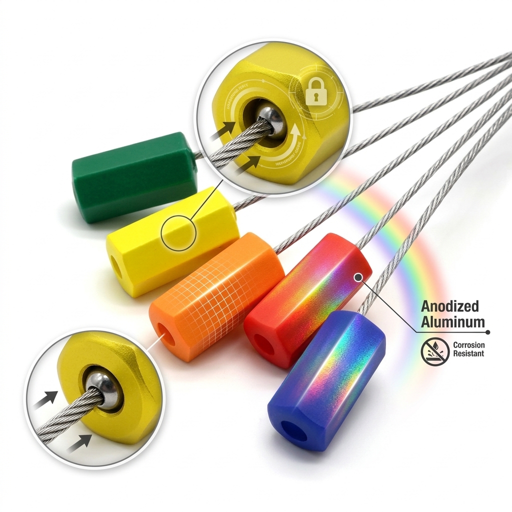 1.8mm High Tensile Steel Cable Security Seal Shipping Container Truck Trailer Meter Box Tamper Evident Lock