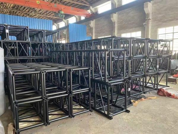 Portable Black Aluminum Spigot Truss Fast Assembly DJ Lighting Truss System For Outdoor Events