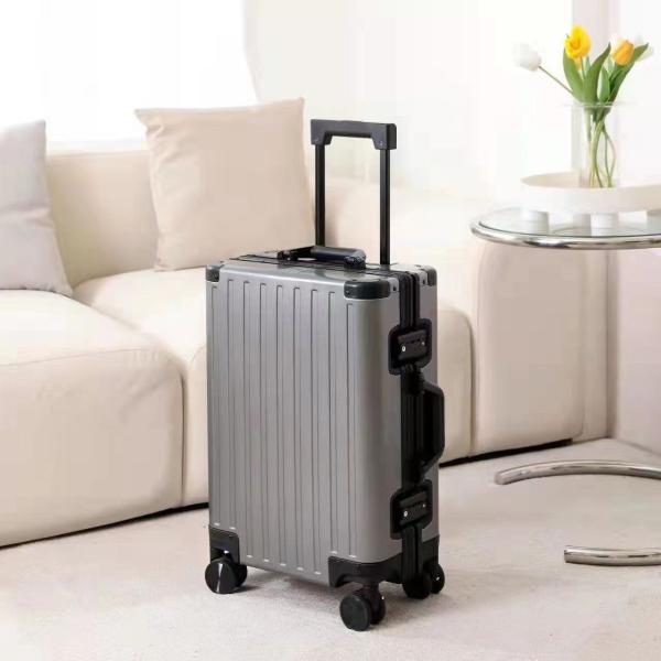 ALL ALUMINUM MAGNESIUM ALLOY LUGGAGE WOMEN'S AND MEN'S ALUMINUM ALLOY ROD BOX ALUMINUM FRAME 26 METAL SUITCASE