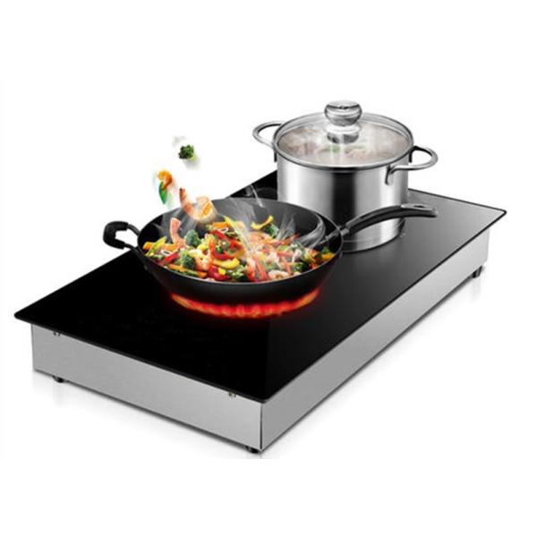 9 Power Levels 3200W Touch Double Burner Electric Cooktop