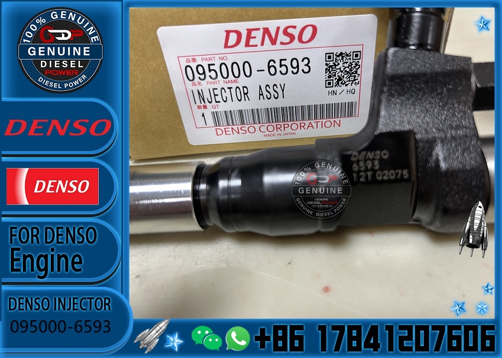 New Original Fuel Injector 095000-6593 23670-E0010 23670E0010 High-Speed Steel Engine Parts