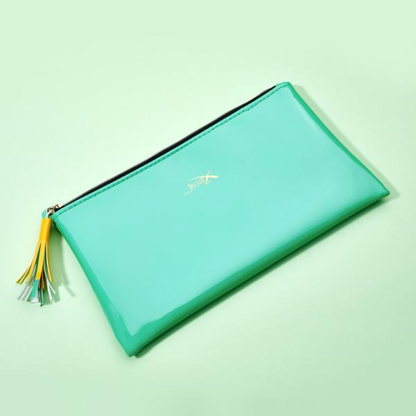 Neo Mint Face And Eye Makeup Brush Set With Bag Antibacterial