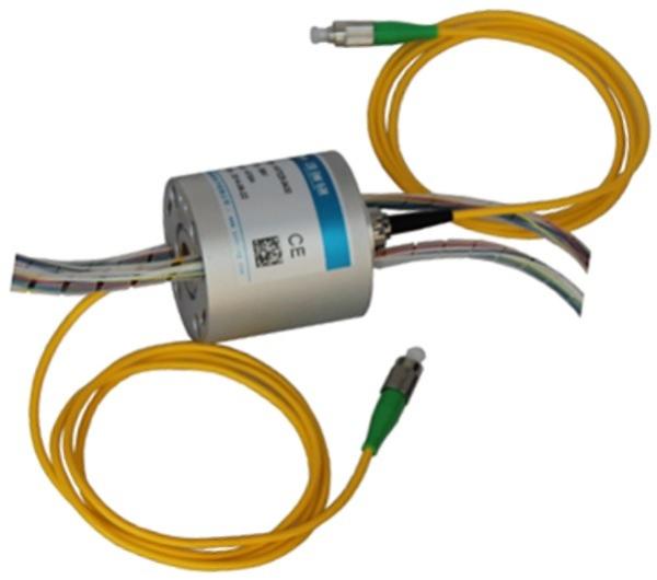 2 Circuit Fiber / 36 Circuits 20A Fiber Optic Rotary Joint No Noise
