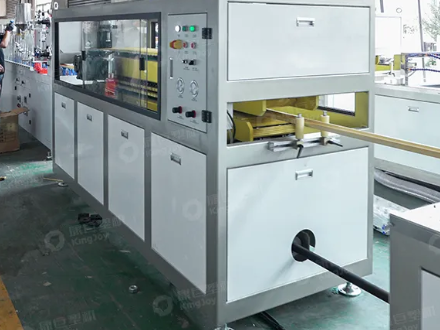 PE PP Wood Plastic Composite Profile Extrusion Line WPC Profile Machine