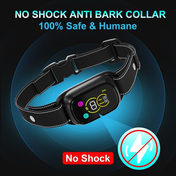 AI Intelligent Recognition Rechargeable Waterproof Eco-Friendly Plastic Nylon New Automatic Dog Training Collar Pet Stop Barking