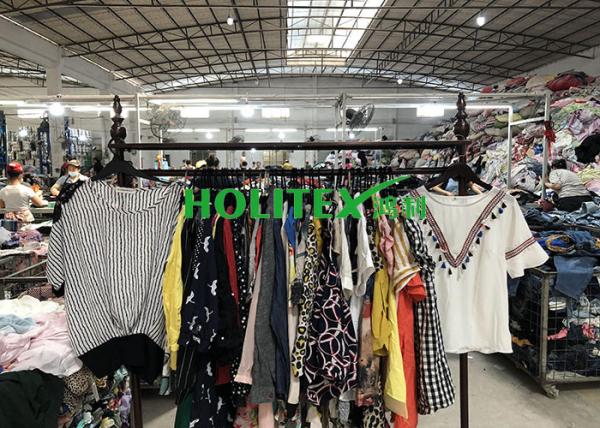 Holitex Used Womens Clothing New York Style Ladies Cotton Blouse For Cambodia