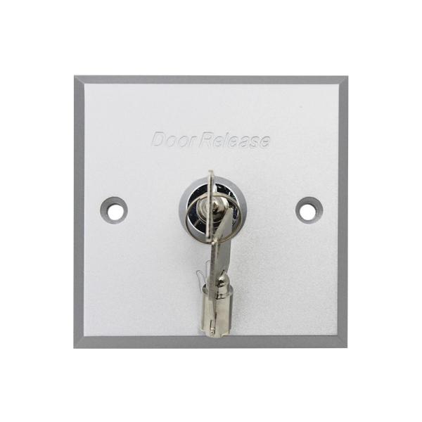Single Pole Double Throw Keyed Momentary Switch，Square Size 2 Position Key Switch