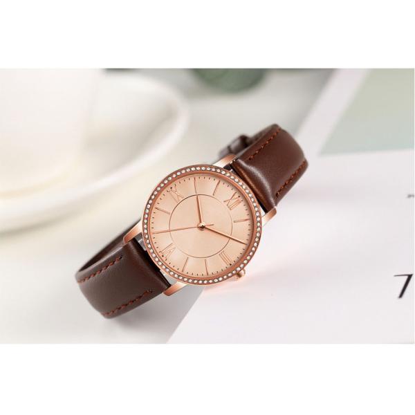 ODM OEM Logo Womens Fashion Watch Mesh Band IP Rose Gold Color