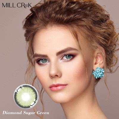 Prescrição de KSSEYE um verde-lima Emerald Green das lentes de contato da cor do mês
