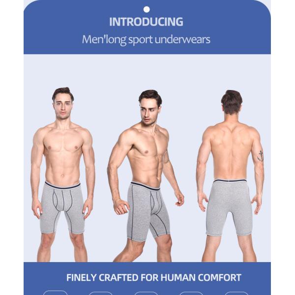 Спортивная одежда для фитнеса Мужские трусы-боксеры Нижнее белье Компрессионный бег с длинными ногами