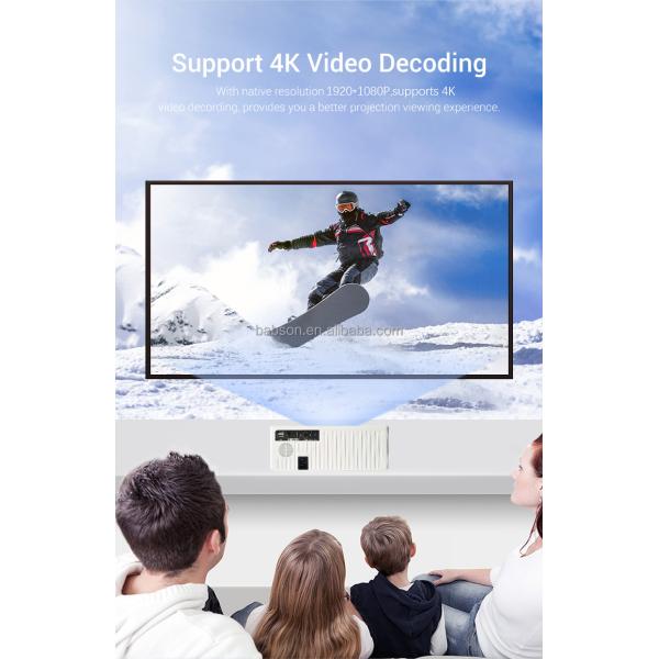 1st  Brightest LCD Projector 4K Wireless LCD Video Projector Android 11 LED Lamp Bag Accessory Home Theater Use Sun 716