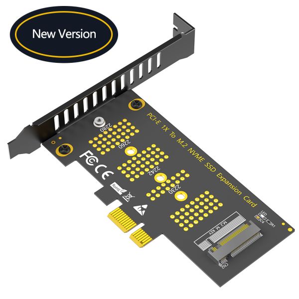 M.2 NVMe SSD to PCIe X1 Adapter Card with High Speed Data Transmission and PCIE 3.0 X4 Support for 2230-2280 Size SSDs
