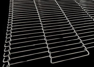 4.24mm-20.32mm Rod Pitch Flat Flex Conveyor Belt 0.9mm-2.8mm Wire Diameter