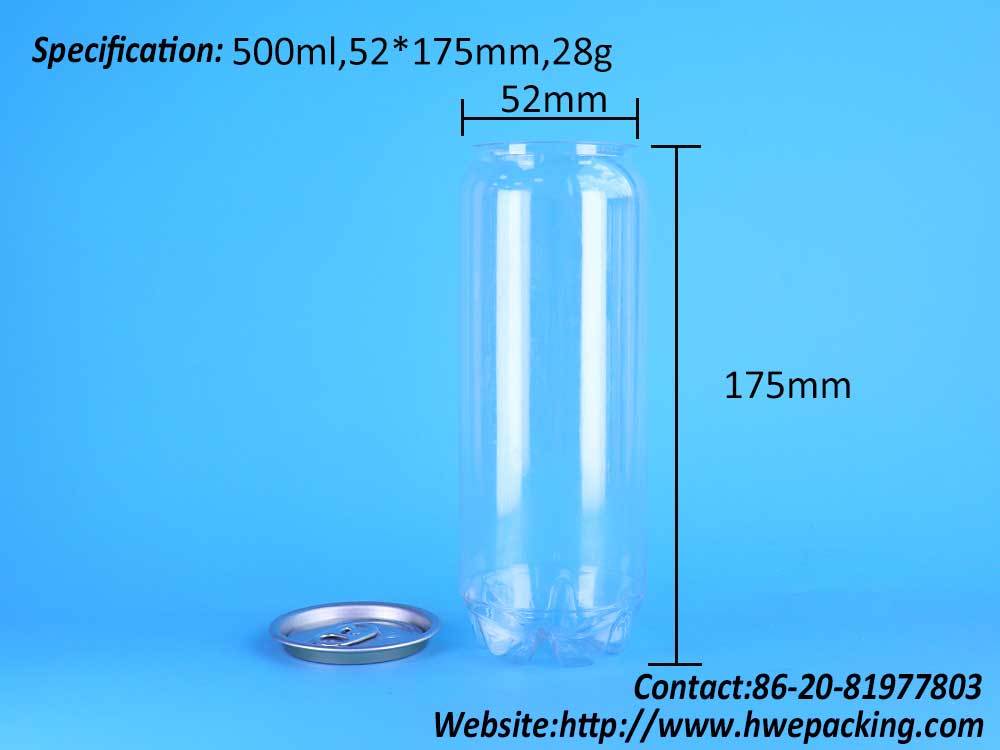 Custom Easy Open Lid Clear PET Can For Protein Drink Packaging Beverage Bottle Factory