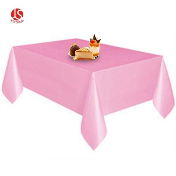 Plastic Tablecloth 5 Pack Red Disposable Rectangle Waterproof Party Table Cloth Plastic Cover