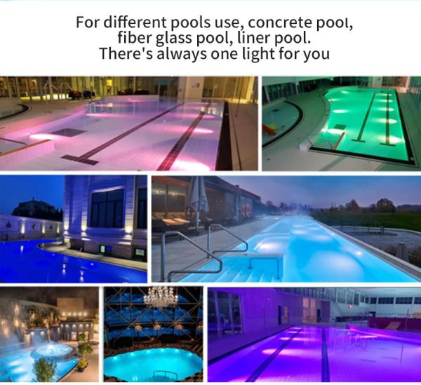 120V 12V LED Pool Light Bulb E26 Screw Color Changing Pool Light Bulb With Remote Control