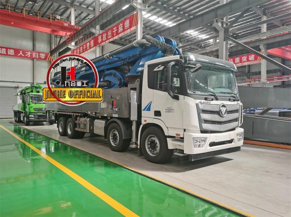 JIUHE 58m Truck Mounted Concrete Pump HB58K Concrete Pump Eequipment Concrete Boom Truck Cement Pump Truck
