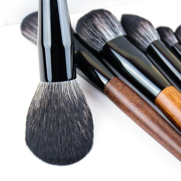 Classic Powder Make Up Brush 10PCS High Resilience Bristle Log Handle