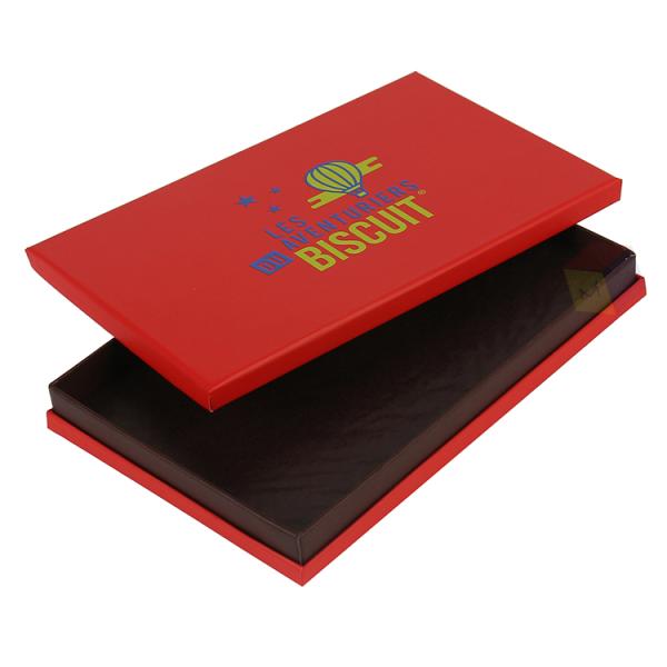 Caja de galletas de cartón rígido de 2 piezas con tapa y base para envases ecológicos