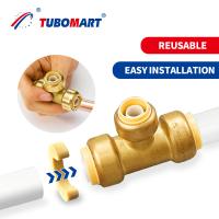 1/2 em Pex Push Fittings para Encanamento Impermeável Resistente à Corrosão