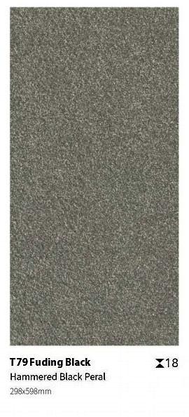 Black Grey 600x1200x18mm Outdoor Porcelain Paving Tile