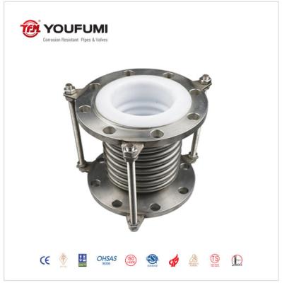PTFE Lined Stainless Steel Bellows Expansion Joint , Rubber Expansion Joint SS316