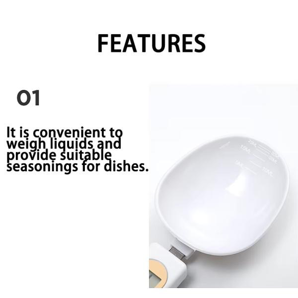 500 g/0,1 g Balance numérique de cuisine Balances électroniques à cuillère à gramme avec piles jetables et écran numérique