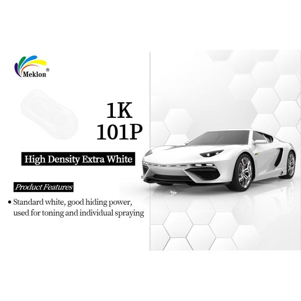 Tinta auto branca brilhante e lisa, tinta acrílica durável.