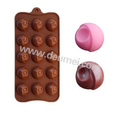 Good Quality 15 Holes Silicone Sphere Eye Design Chocolate Mold Candy Mold