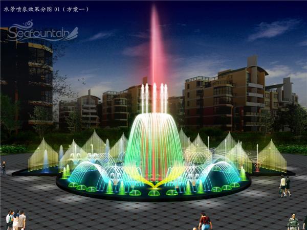 RGB Underwater Light Musical Water Fountain musical signal control