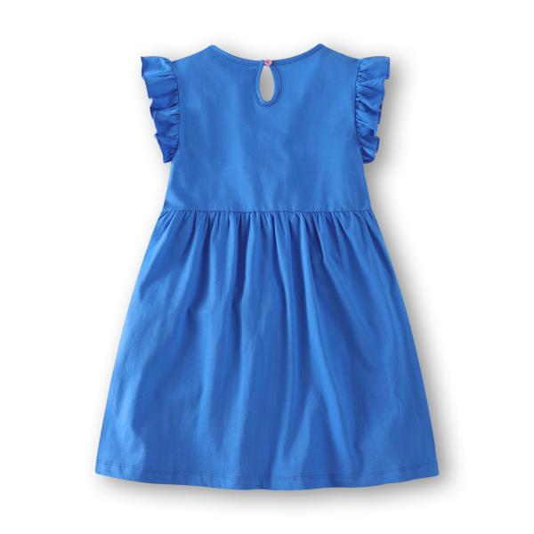 Sleeveless Ruffle Summer Children'S Clothing Cute Print Girl Boutique Dresses