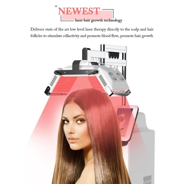 машина ХР208 терапией лазера машины роста волос диода 660нм гарантия 1 года