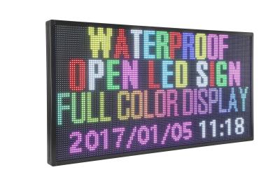 Sinais exteriores programáveis do diodo emissor de luz de WiFi P10 RGB Digital com caso de alumínio