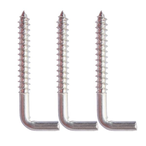 Цинк покрыл l тип крюк винта древесины наблюдает 7 форменных l винты форменной прямоугольной собственной личности выстукивая деревянные