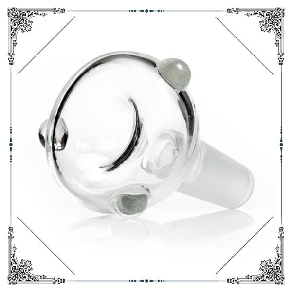 Bongs Accessories Glass Bowls For Smoking , Herb Dry Bowl OEM / ODM Available