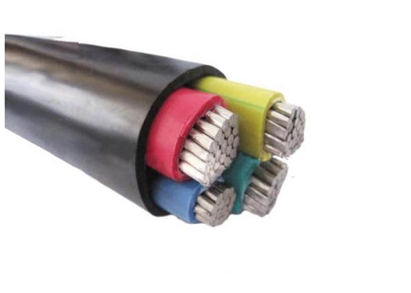 Three And Half Core PVC Insulated Cables Unarmour Cable1000V Aluminum Conductor