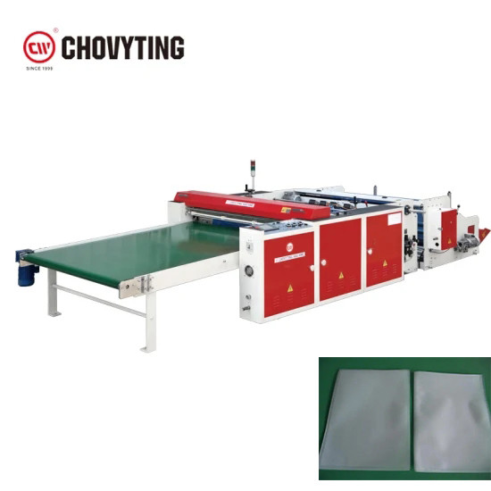 Recycled Flat Bag Bottom Seal Bag Making Machine 60m/min