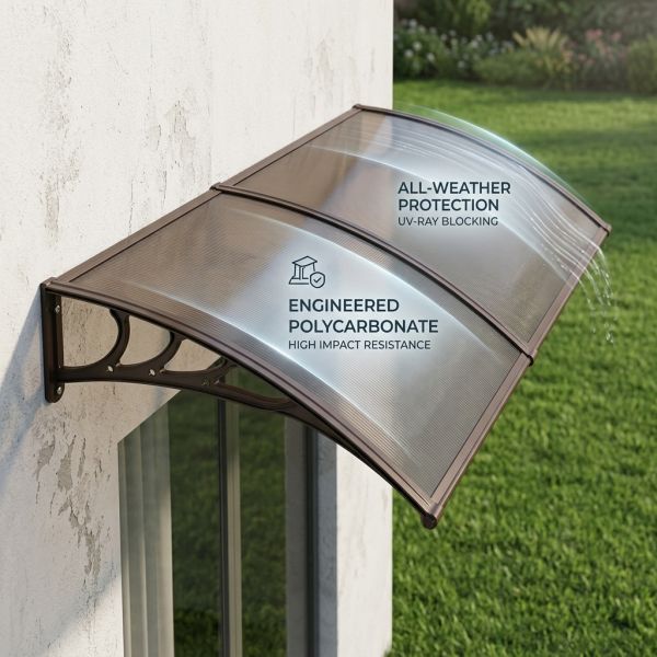 Width Depends PC Canopy General Outdoor Cover Polycarbonate Sheet Designed to Provide Protection Against Sun Rain and Wind