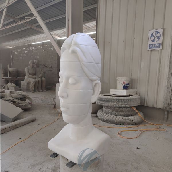 Custom Outdoor Decoration Marble Stone Figure Sculpture