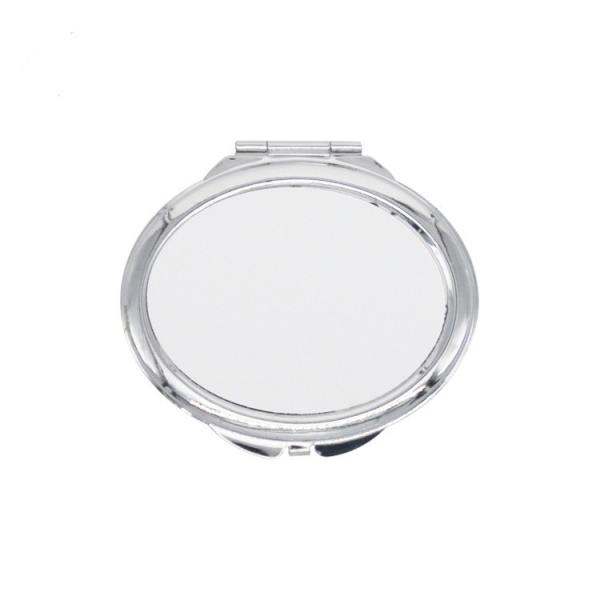 Miroir de maquillage compact sublimation personnalisé de poche, petit, pliable, portable, double face, miroir cosmétique promotionnel