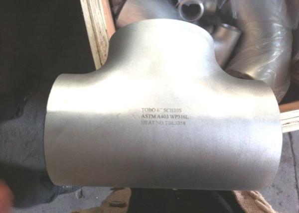Solda de extremidade 316Ti de aço inoxidável que reduz o T, T ASME B16.9 da tubulação de aço