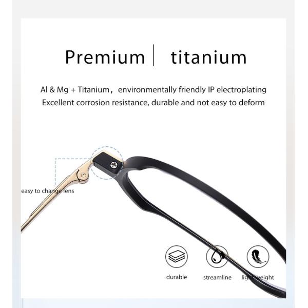 Алюминиевые стекла рамки титана магния, изготовленный на заказ объектив вокруг стекел рецепта