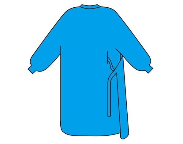 Sterile 35-45gsm Level 4 Surgical Gowns Prevent Bacteria