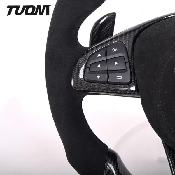 Alcantara Mercedes W205 Cla45 Steering Wheel Carbon Fiber Leather Design
