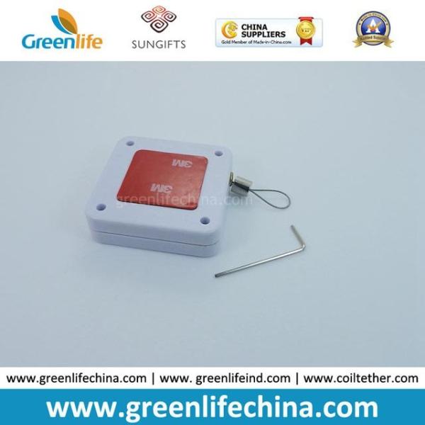 Fashionable Solid White Square Plastic Anti-Theft Retractable Window Security Recoiler