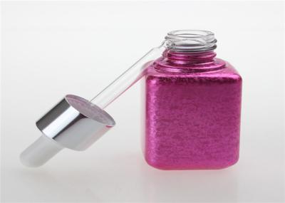 Small Pink Color 20ml 30ml Glass Dropper Bottles Application For Essential Oil