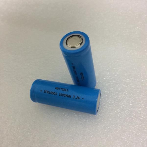 IFR 18500 Lifepo4 Bateria 3.2v 1000mah Células de bateria para luz solar Certificado CE