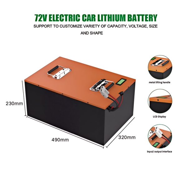 High Power Lithium Battery 72V 60Ah Electric Bicycle Battery Lithium Ion Battery 750W