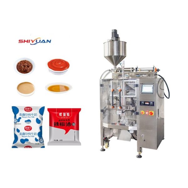 BOPP / CPP Liquid Packing Machine For Honey / Ketchup Sachet